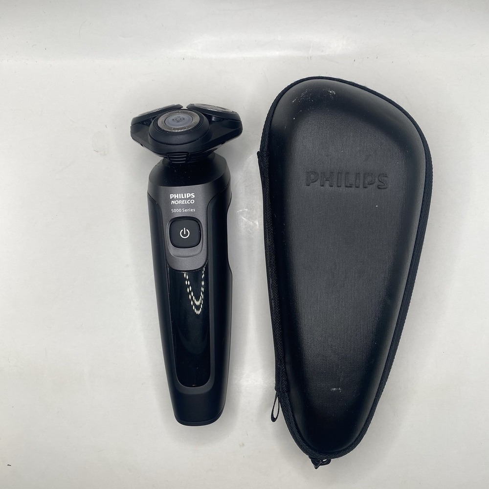 Philips S5966 Norelco Aquatouch Rechargeable Electric Shaver TESTED NO CHARGER A